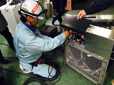 負荷運転を実施いたします。